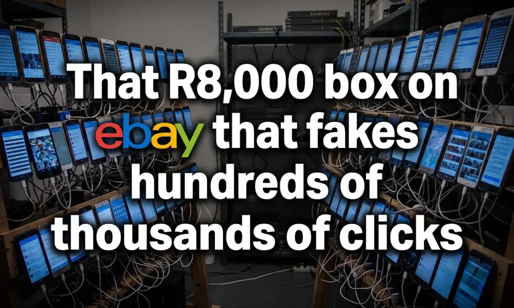 The R8000 box on ebay that fakes hundreds of thousands of clicks
